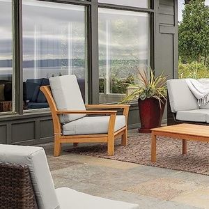 Ravenna Water-Resistant Outdoor Back Cushion Cover